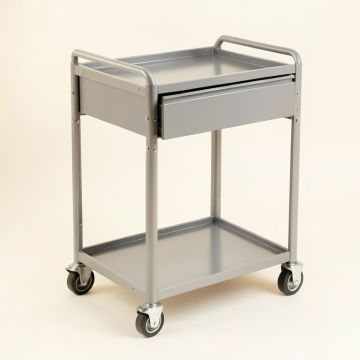 Alder Dale Empty Rolling Workshop Cart - Gray (synthetic illustration; no displayed measurements)