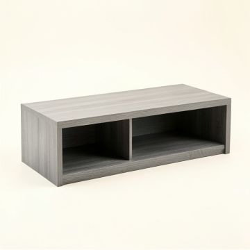 Stone Crossing Shoe Storage Bench - Gray (synthetic illustration; no displayed measurements)