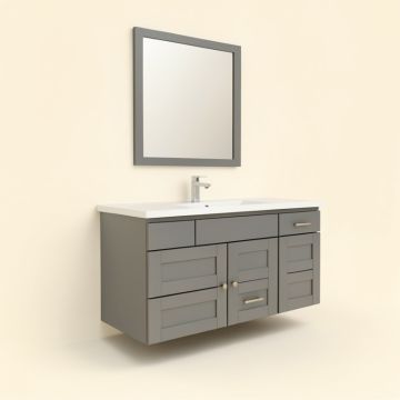 16 '' Wall-Mounted Single Bathroom Vanity Set (synthetic illustration; no displayed measurements)