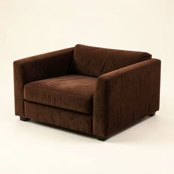 Fall 81 '' Velvet Square Arm Sofa Bed (synthetic illustration; no displayed measurements)