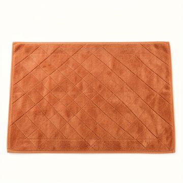 Slate Bend Bath Mat - Terracotta (synthetic illustration; no displayed measurements)