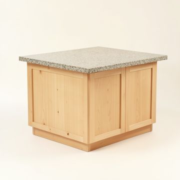 Eloy Kitchen Island With Granite Top (synthetic illustration; no displayed measurements)