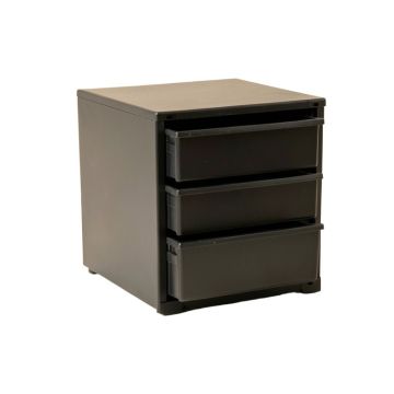 Cove Dale Small-Parts Storage Drawer Cabinet - Black