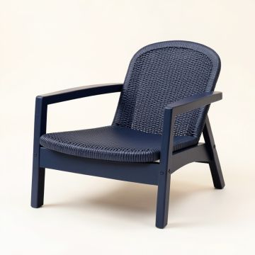 Alder Dell Outdoor Lounge Chair - Navy (synthetic illustration; no displayed measurements)