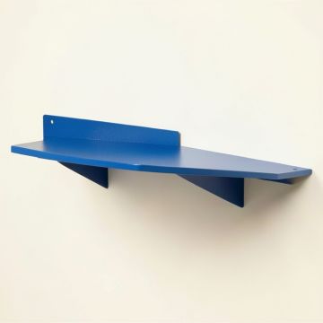 Flint Crest Wall-Mounted Shelf - Blue (synthetic illustration; no displayed measurements)