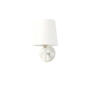 Oak Brook Wall Sconce Mounted On A Plain Wall - White