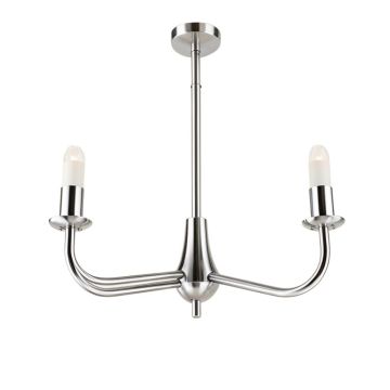 Ebern Designs Fe1Ed538F2454Ade8E7Ff6B861C2C4De Two Light Pendant Primo Heifner Chrome