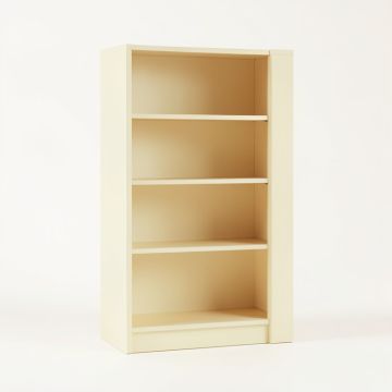 Rowan Canyon Freestanding Bookcase - Cream (synthetic illustration; no displayed measurements)