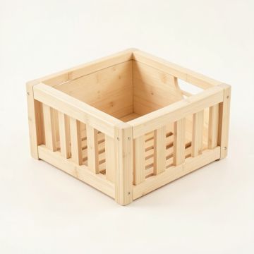 Rowan Bluff Empty Furniture-Style Litter Enclosure - Ivory (synthetic illustration; no displayed measurements)