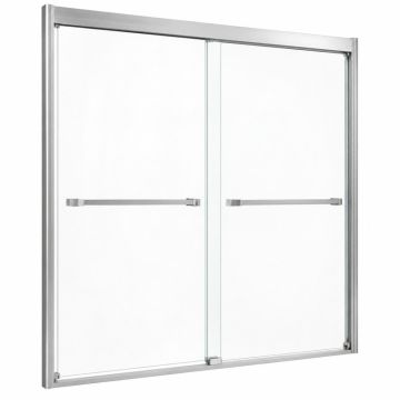 Encore 56 '' W X 58 '' H Bypass Semi-Frameless Tub Door With Clearmax Technology