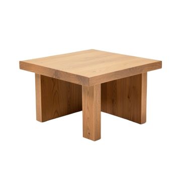 Quadril Solid Wood Block Coffee Table
