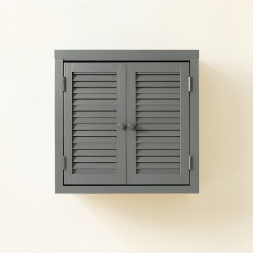 River Bridge Wall-Mounted Entry Cabinet - Gray (synthetic illustration; no displayed measurements)