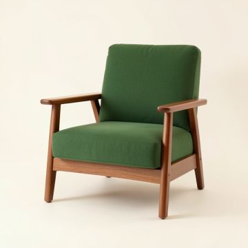 Reed Brook Upholstered Armchair - Green (synthetic illustration; no displayed measurements)
