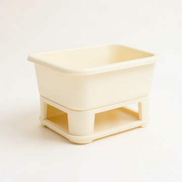 Olive Bend Empty Raised Planter - Ivory (synthetic illustration; no displayed measurements)