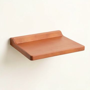 Spruce Bend Wall-Mounted Cat Perch - Terracotta (synthetic illustration; no displayed measurements)