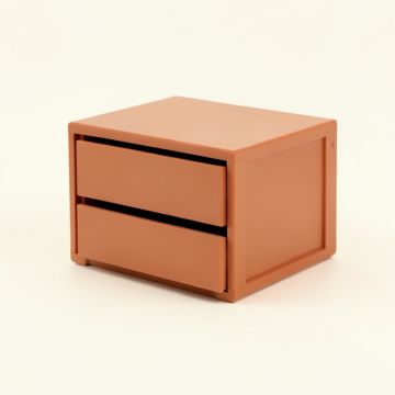 Heath Brook Small-Parts Storage Drawer Cabinet - Terracotta (synthetic illustration; no displayed measurements)