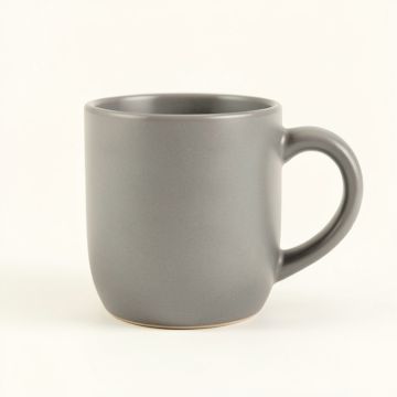 Laurel Arc Ceramic Mug - Gray (synthetic illustration; no displayed measurements)