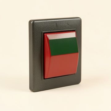 Dark Light Squares 1-Gang Toggle Light Switch Wall Plate (synthetic illustration; no displayed measurements)