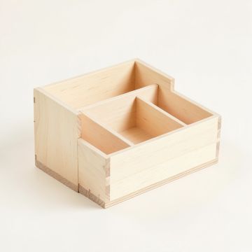 Dawn Bridge Empty Coffee-Station Organizer - Ivory (synthetic illustration; no displayed measurements)