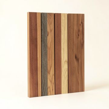 5.4 '' W X 48 '' L Solid Wood Wall Paneling (synthetic illustration; no displayed measurements)