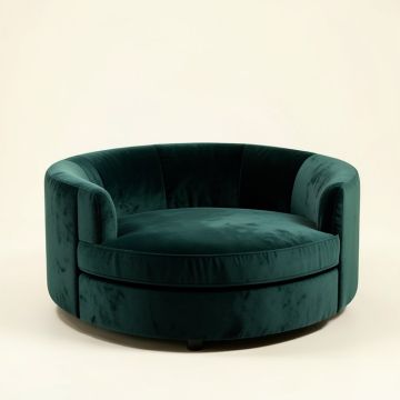 Palmer 72 '' Velvet Round Arm Sofa (synthetic illustration; no displayed measurements)