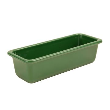 Brook Crossing Empty Railing Planter With Integral Brackets - Green