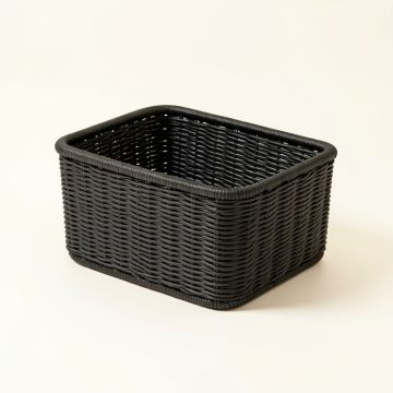Fern Crossing Empty Storage Basket - Black (synthetic illustration; no displayed measurements)