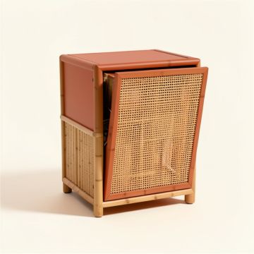 Ash Canyon Freestanding Pull-Out Hamper Cabinet - Terracotta (synthetic illustration; no displayed measurements)