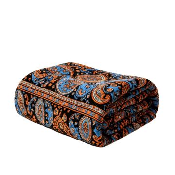 Paisley Dreams Reversible Bohemian Soft Warm Blanket