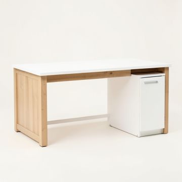 Linden Crossing Empty Workshop Workbench - White (synthetic illustration; no displayed measurements)