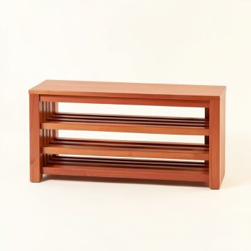 Hill Dale Shoe Storage Bench - Terracotta (synthetic illustration; no displayed measurements)