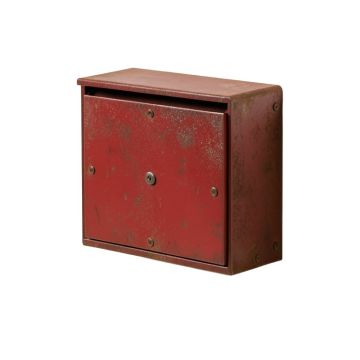 Emily Industrial Style Post Wall Mounted Mailbox