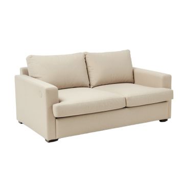 Evans 80 '' Square Arm Sofa Bed With Reversible Cushions