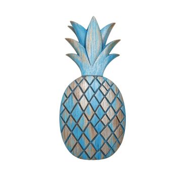 Paradise Sweet Paradise Pineapple Wood And Metal Wall Décor