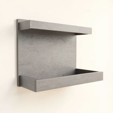 Ash Dell Empty Wall-Mounted Tool Organizer Panel - Gray (synthetic illustration; no displayed measurements)