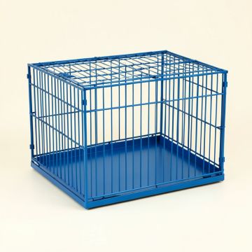 Aspen Falls Empty Furniture-Style Pet Crate - Blue (synthetic illustration; no displayed measurements)