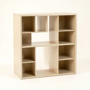 Dune Bluff Desktop Shelving Unit - Beige (synthetic illustration; no displayed measurements)