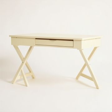 Heath Edge Writing Desk - Cream (synthetic illustration; no displayed measurements)