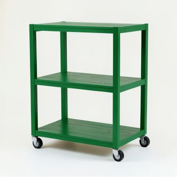 Holly Dale Empty Rolling Workshop Cart - Green (synthetic illustration; no displayed measurements)