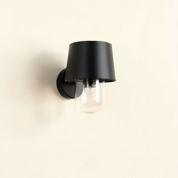 Harbor Brook Wall Sconce Mounted On A Plain Wall - Black (synthetic illustration; no displayed measurements)