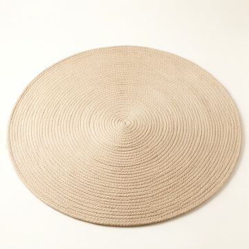 Meadow Branch Round Area Rug - Beige (synthetic illustration; no displayed measurements)
