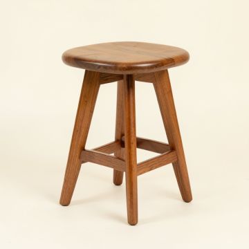 Labarre Mid Century Modern Low Back Bentwood Frame 24 '' Swivel Bar Stool (synthetic illustration; no displayed measurements)