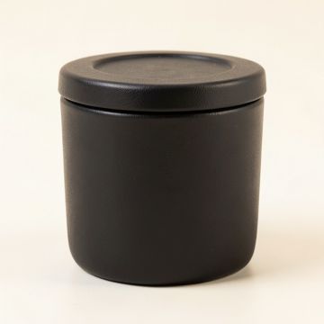 Willow Bend Storage Canister With Lid - Black (synthetic illustration; no displayed measurements)