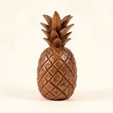 Lina Wooden Pineapple Decoration (synthetic illustration; no displayed measurements)