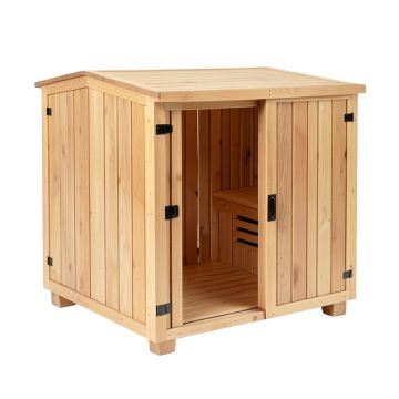 Watoga 2-4 Person Traditional Cedar Steam Sauna In Cedar