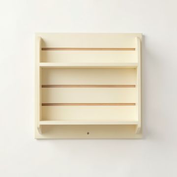 Moss Dale Empty Wall-Mounted Tool Organizer Panel - Cream (synthetic illustration; no displayed measurements)