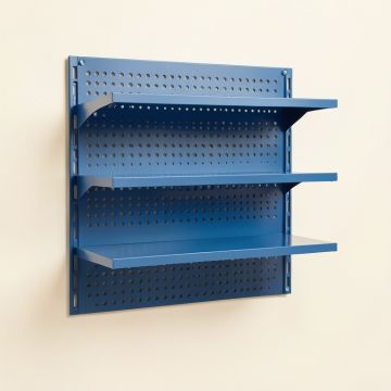 Birch Brook Empty Wall-Mounted Tool Organizer Panel - Blue (synthetic illustration; no displayed measurements)