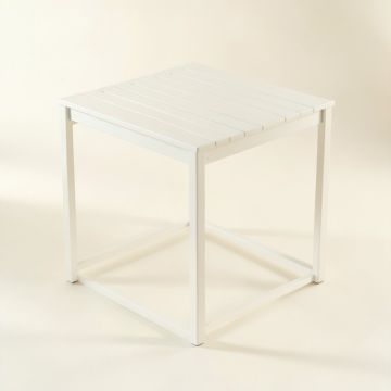 Flint Bluff Compact Balcony Table - White (synthetic illustration; no displayed measurements)