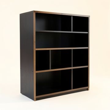 Spruce Bridge Freestanding Bookcase - Black (synthetic illustration; no displayed measurements)