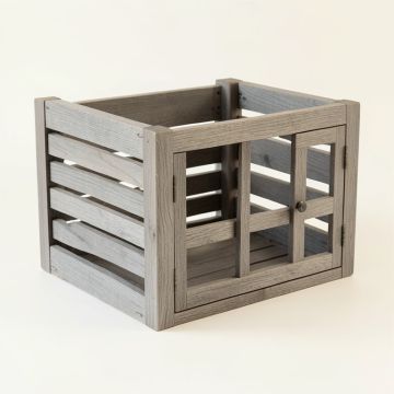Stone Crest Empty Furniture-Style Pet Crate - Gray (synthetic illustration; no displayed measurements)